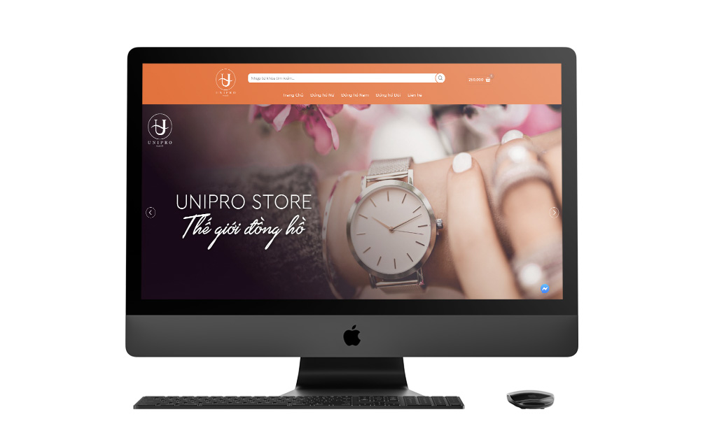 Mẫu website bán đồng hồ PM-UNI