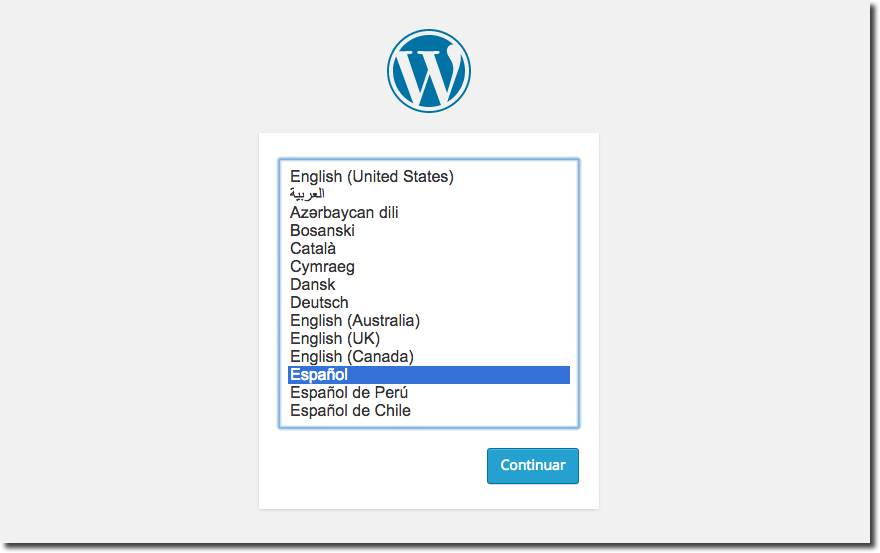 quá trình cài đặt website wordpress