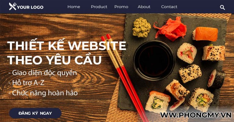 thiết kế website theo yêu cầu phongmy.vn