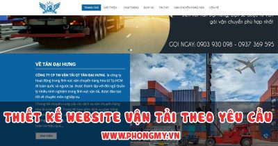 Thiết kế website vận tải – Logistic chuẩn SEO