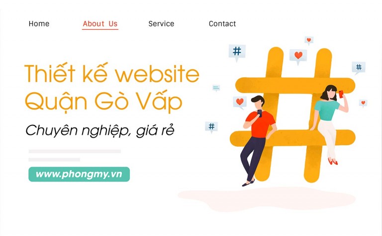 Dịch vụ Thiết kế web tại Quận Gò Vấp chuyên nghiệp, uy tín